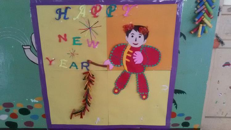 吕世芳 为迎接新年的来临,让幼儿感受新年气息,并充分发挥幼儿园环境的教育价值,我园各个班级开展了迎新年的环境创设。 根据各个年龄段孩子的发展特点和感知能力,老师们从整体框架的设计、材料的运用及幼儿的参与这几方面来创设。各班都透露出新年气息如新年祝福羊年好等主题墙,还有各色的窗花,大红的福字,大红的灯笼,无不透露着新年的热闹气氛。 这次迎新年环境创设活动不仅丰富了孩子们的节日生活,陶冶了孩子们的审美情趣,还处处洋溢着欢乐的新年气氛。 德棉幼儿园 2015.