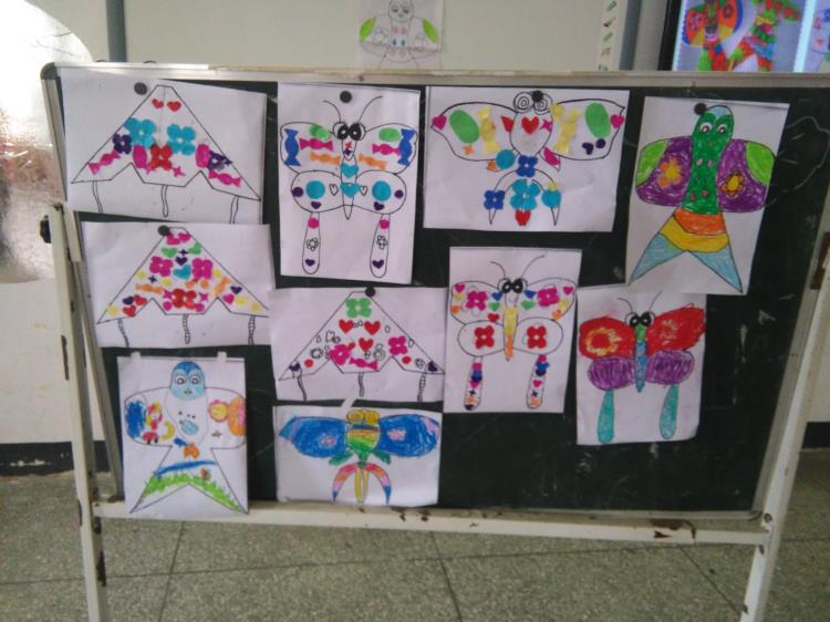 美术活动:美丽的风筝-湖北省麻城市幼儿园
