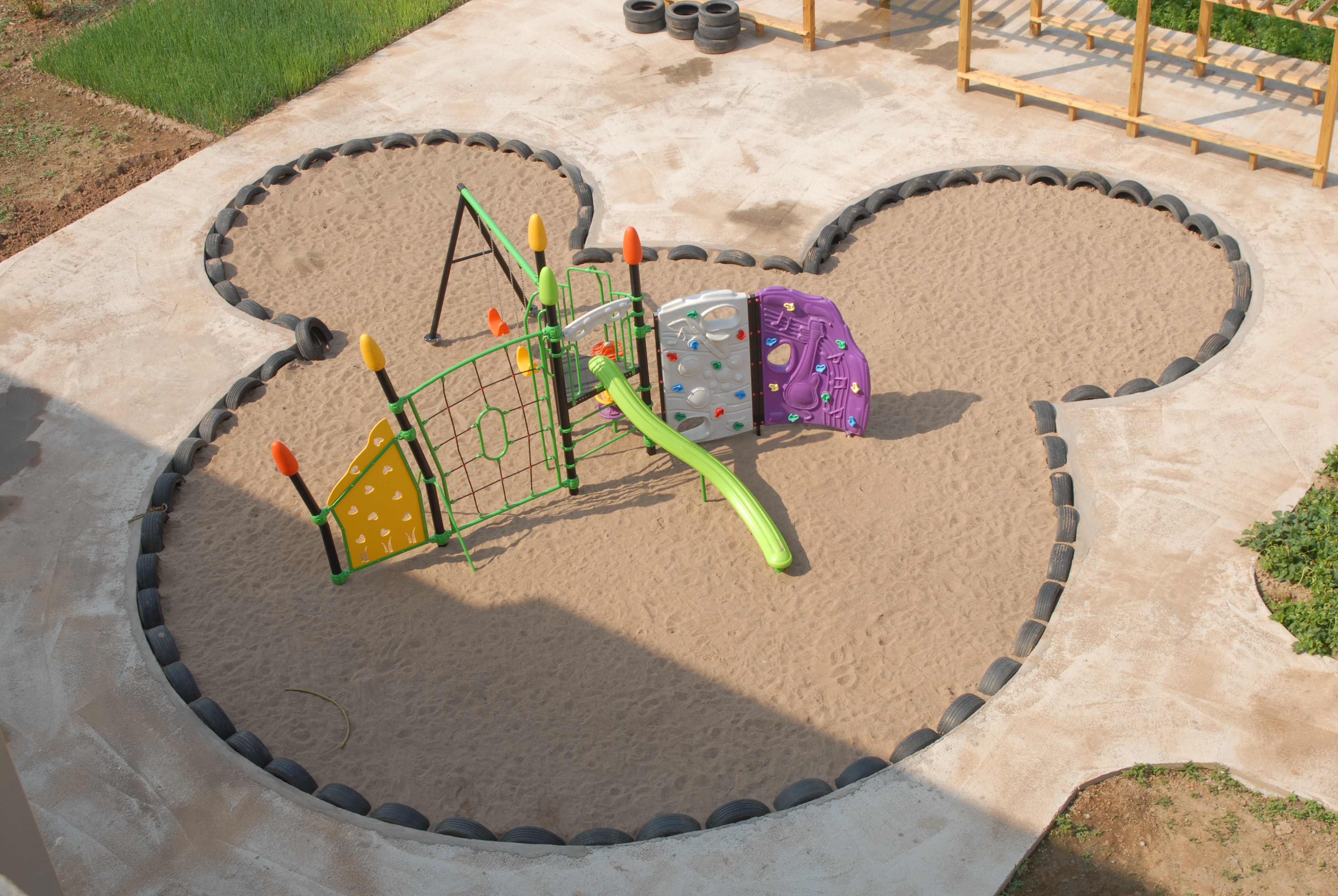 沙池玩具幼儿园自制的图片